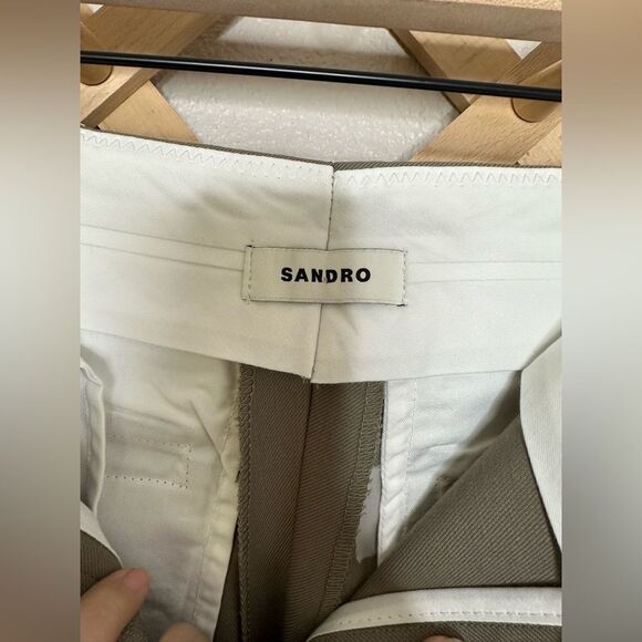 Sandro Taupe Casual Pants Sz 38 - Picture 7 of 12
